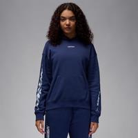 Nike Jordan Brooklyn Fleece Women's Pullover Hoodie - Blue - Cotton/Polyester