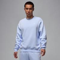 Nike Jordan Brooklyn Fleece Men's Crew-Neck Sweatshirt - Blue - Cotton/Polyester