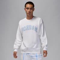 Nike Jordan Essentials Men's Fleece Crew-Neck Sweatshirt - White - Cotton/Polyester
