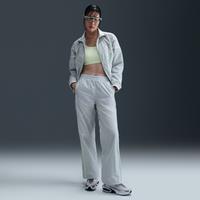 Nike Windrunner Women's High-Waisted Woven Open-Hem Trousers - Grey - Nylon