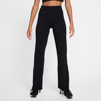 Nike One Women's Dri-FIT High-Waisted Fold-Over Trousers - Black - Polyester/Elastane