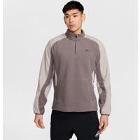 Nike Trail Polartec Men's 1/4-Zip Fleece Running Top - Grey - Polyester