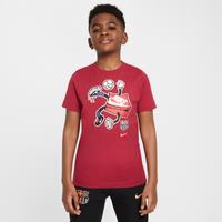 F.C. Barcelona Older Kids' Nike Football T-Shirt - Red - Cotton/Polyester