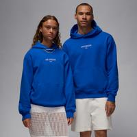 Nike Air Jordan Wordmark Men's Fleece Pullover Hoodie - Blue - Cotton