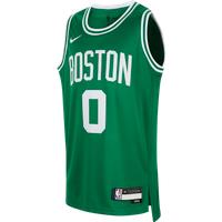 Jayson Tatum Boston Celtics 2023/24 Icon Edition Older Kids' Nike NBA Swingman Jersey - Green - Polyester