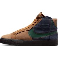 Nike SB Zoom Blazer Mid Premium Skate Shoes - Brown