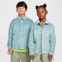 Nike SB Older Kids' Button-Down Layering Top - Blue - Cotton