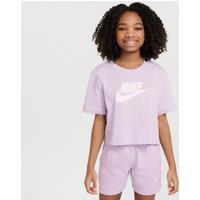 Nike Sportswear Older Kids' (Girls') Cropped T-Shirt - Purple - Cotton