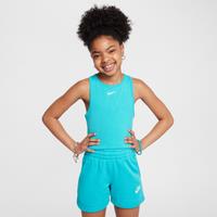 Nike Sportswear Girls' Ribbed Tank Top - Green - Polyester/Lyocell/Elastane