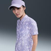 Nike Victory Women's Dri-FIT Short-Sleeve Printed Golf Polo - Purple - Polyester/Elastane