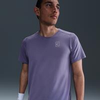 NikeCourt Advantage Men's Dri-FIT Tennis Top - Purple - Polyester/Elastane