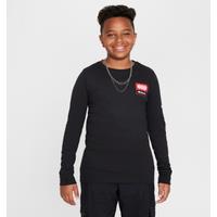 Chicago Bulls Essential Older Kids' (Boys') Nike NBA Long-Sleeve T-Shirt - Black - Cotton