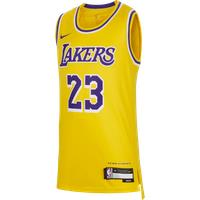 LeBron James Los Angeles Lakers 2023/24 Icon Edition Older Kids' (Boys') Nike NBA Swingman Jersey - Yellow - Polyester