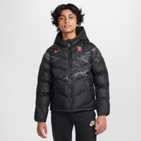 Chelsea F.C. Third Older Kids' Nike Football Synthetic-Fill Hooded Jacket - Black - Polyester