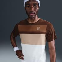NikeCourt Advantage Men's Tennis Top - Brown - Polyester/Elastane