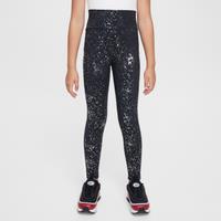 Nike One Older Kids' (Girls') Dri-FIT High-Waisted Leggings - Black - Polyester/Elastane