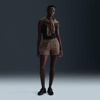 Nike Sportswear Chill Terry Women's Mid-Rise 10cm (approx.) French Terry Shorts - Brown - Cotton/Polyester