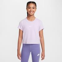 Nike Sportswear Older Kids' (Girls') Cropped T-Shirt - Purple - Modal/Cotton/Elastane
