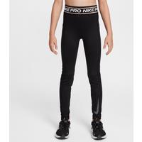 Nike Pro Girls' Mid-Rise Leggings - Black - Polyester/Elastane