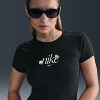 Nike Sportswear Chill Knit Women's Slim Graphic T-Shirt - Black - Modal/Cotton/Elastane