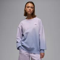 Nike Jordan Flight Fleece Women's French Terry Crew-Neck Sweatshirt - Purple - Cotton/Polyester
