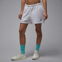 Nike Jordan Brooklyn Fleece Women's Shorts - Brown - Cotton/Polyester