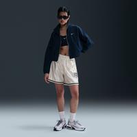 Nike Sportswear Women's Loose Mid-Rise Graphic Shorts - White - Polyester