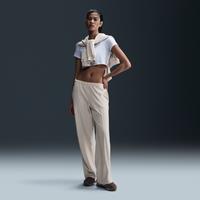 Nike Sportswear Chill Knit Women's Mid-Rise Velour Trousers - Brown - Polyester/Elastane