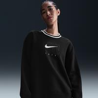 Nike Sportswear Phoenix Fleece Women's Oversized Graphic Crew-Neck Sweatshirt - Black - Cotton/Polyester