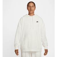 Nike Club Fleece Men's Oversized French Terry Pullover Hoodie - White - Cotton