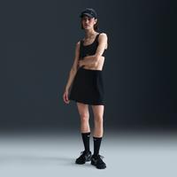 Nike Sportswear Chill Knit Women's Ribbed Mini Skirt - Black - Rayon/Acrylic/Cotton