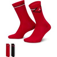 Nike Jordan Older Kids' Diamond High Crew Socks (2 Pairs) - Red