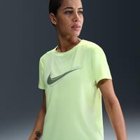 Nike One Swoosh Women's Dri-FIT Short-Sleeve Running Top - Yellow - Polyester/Elastane