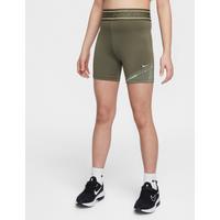 Nike Pro Girls' Dri-FIT 7.5cm (approx.) Shorts - Green - Polyester/Elastane