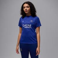 Nike Paris Saint-Germain Academy Pro Fourth Women's Jordan Dri-FIT Football Short-Sleeve Pre-Match Top - Blue - Polyester