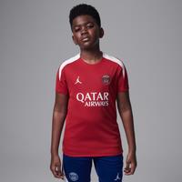 Nike Paris Saint-Germain Strike Fourth Older Kids' Jordan Dri-FIT Football Knit Short-Sleeve Top - Red - Polyester