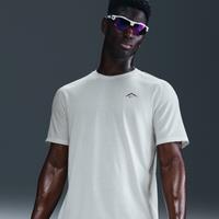 Nike Trail Solar Chase Men's Dri-FIT ADV Short-Sleeve Running Top - White - Polyester/Cotton