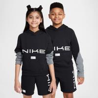 Nike Multi Older Kids' Dri-FIT Fleece Pullover Hoodie - Black - Cotton/Polyester
