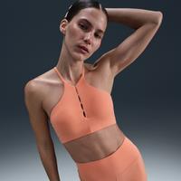 Nike One Keyhole Women's Light-Support Padded High-Neck Sports Bra - Orange - Polyester
