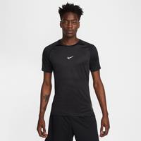 Nike Pro Breathe Men's Slim-Fit Short-Sleeve Top - Black - Polyester/Elastane
