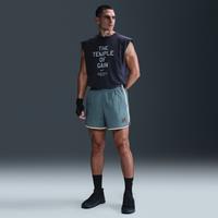Nike Gym Heritage Men's Dri-FIT 12.5cm (approx.) Unlined Training Shorts - Blue - Nylon