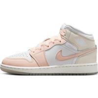 Nike Air Jordan 1 Mid SE Big Kids' Shoes - White