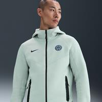Inter Milan Tech Windrunner Men's Nike Football Full-Zip Hoodie - Grey - Cotton/Polyester