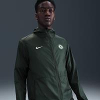 Chelsea F.C. Academy Pro Men's Nike Football Hooded Rain Jacket - Green - Polyester