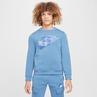 Nike Sportswear Standard Issue Older Kids' (Boys') Crew-Neck Sweatshirt - Blue - Cotton/Polyester