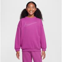 Nike Sportswear Club Fleece Older Kids' (Girls') Oversized Sweatshirt - Purple - Cotton/Polyester
