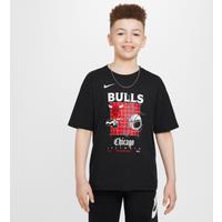 Chicago Bulls Courtside Older Kids' (Boys') Nike NBA Max90 T-Shirt - Black - Cotton