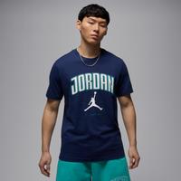 Nike Jordan Men's T-Shirt - Blue - Cotton