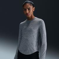 Nike Swift Women's Dri-FIT UV Long-Sleeve Crew-Neck Running Top - Grey - Polyester/Elastane