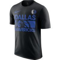 Dallas Mavericks Courtside Men's Nike NBA T-Shirt - Black - Cotton
